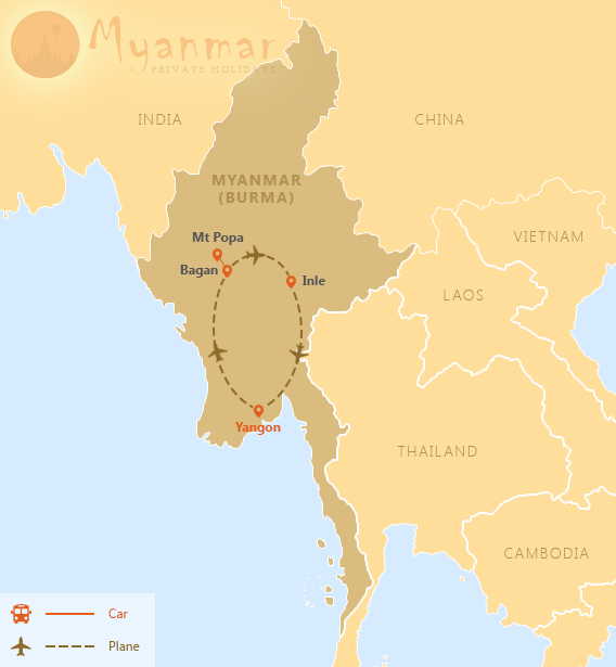 Best of Myanmar Discovery tour in 10 days