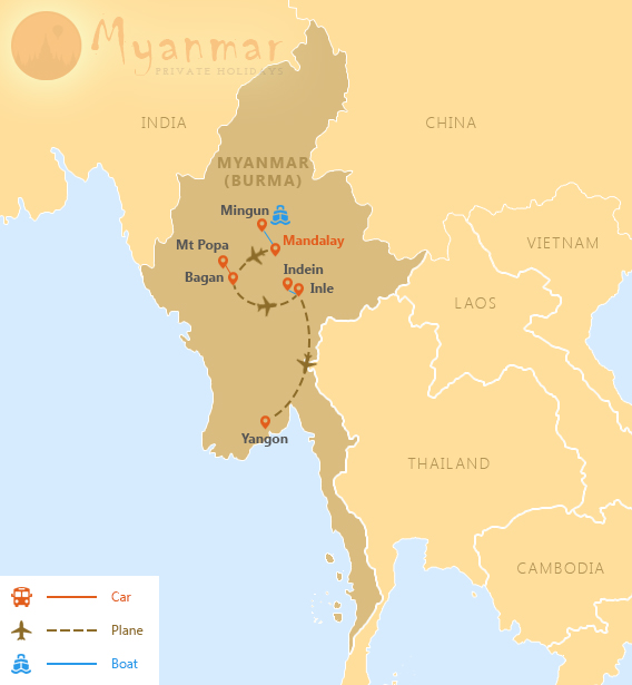 Myanmar Exploration 8 Days 7 Nights