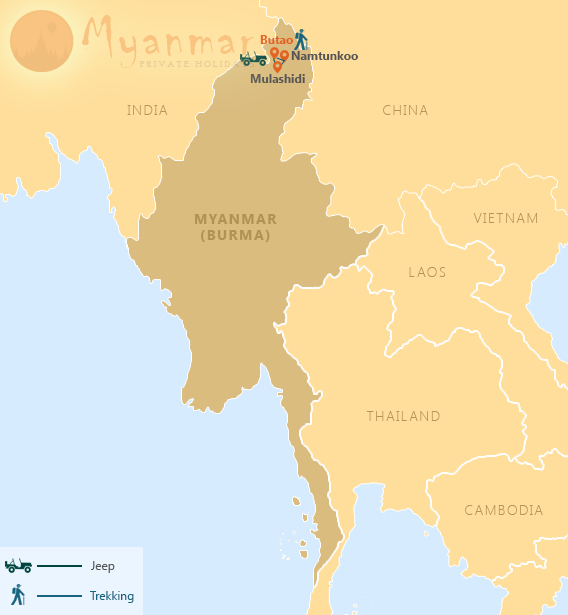 Unbeaten trails of Putao