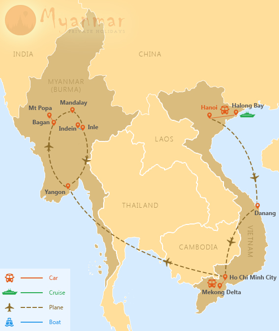Vietnam and Myanmar Highlights