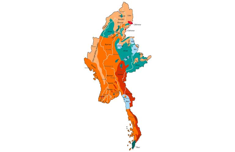 Map of Myanmar